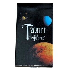 Tarot with Keywords Deck Space Theme Rider Waite Style New w/ QR Code Booklet